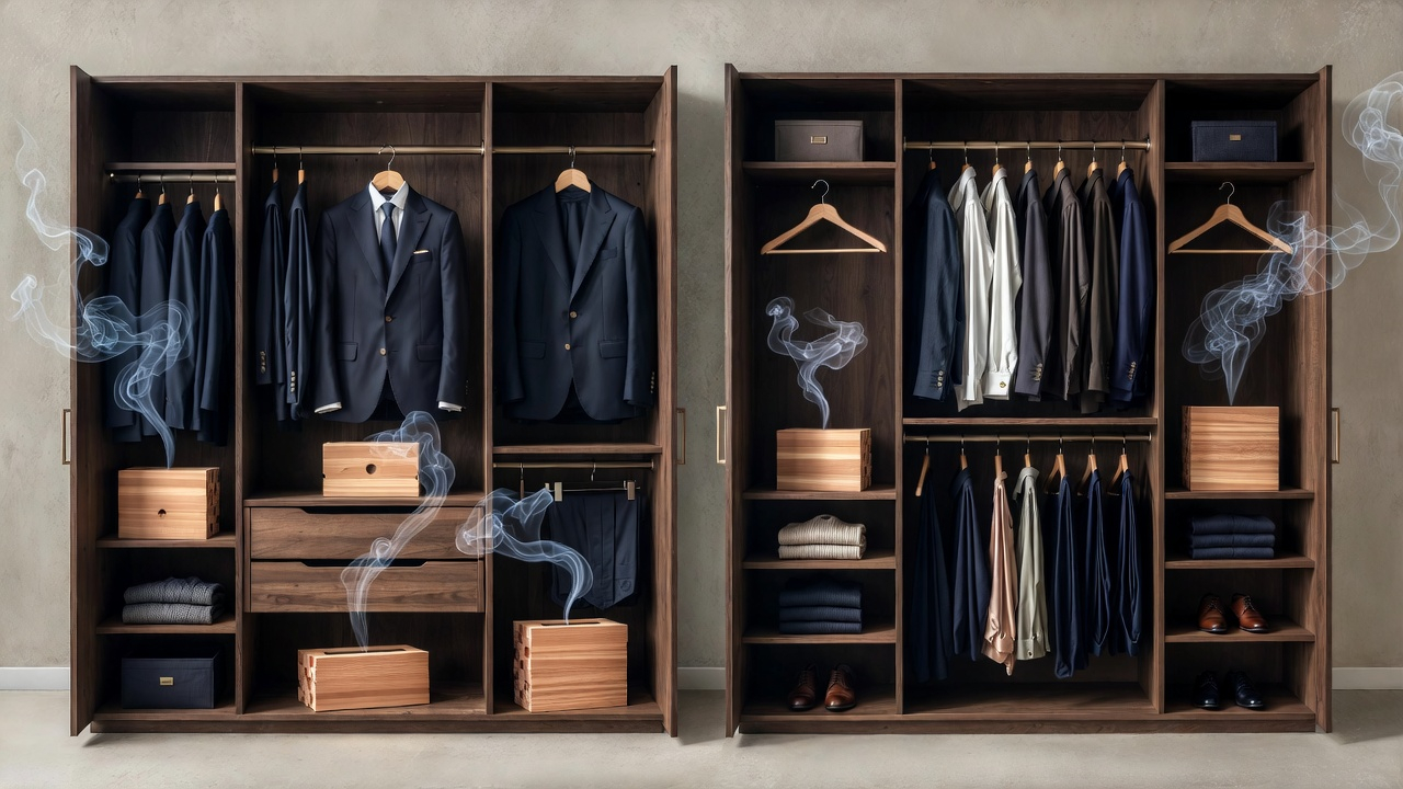 Men's Closet Hacks: Use Cedar to Make Wardrobes Smell Elite